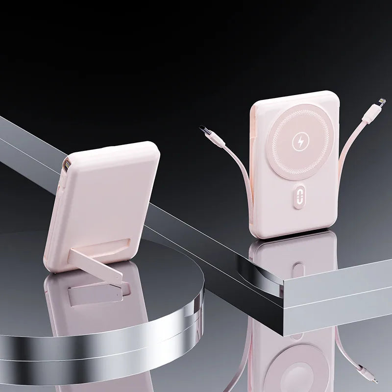 Magnetic Wireless Power Bank with Stand
