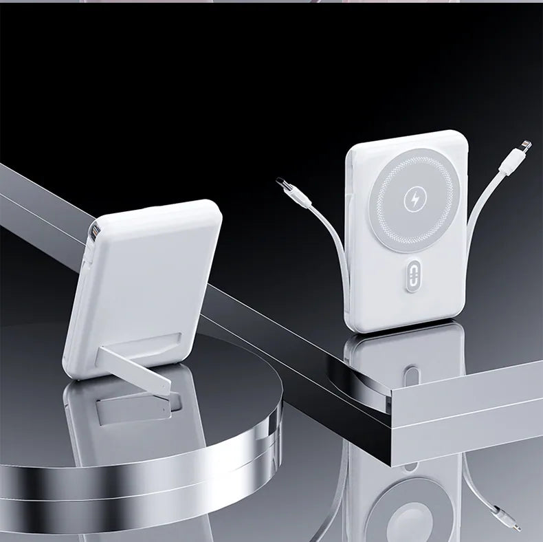 Magnetic Wireless Power Bank with Stand