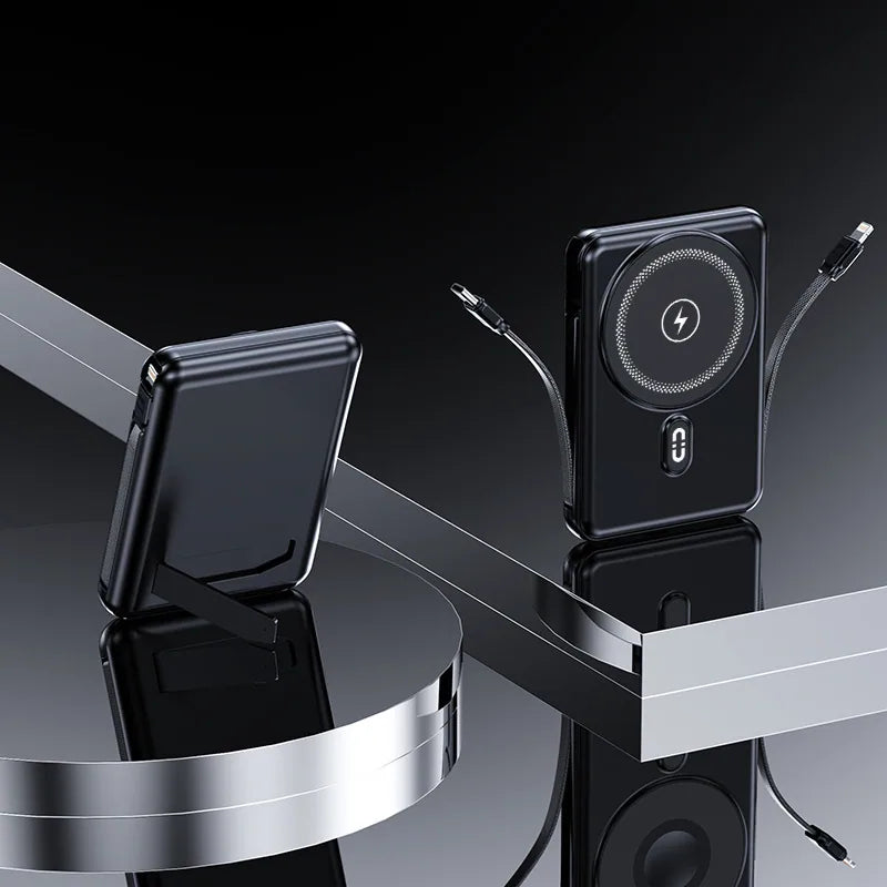 Magnetic Wireless Power Bank with Stand