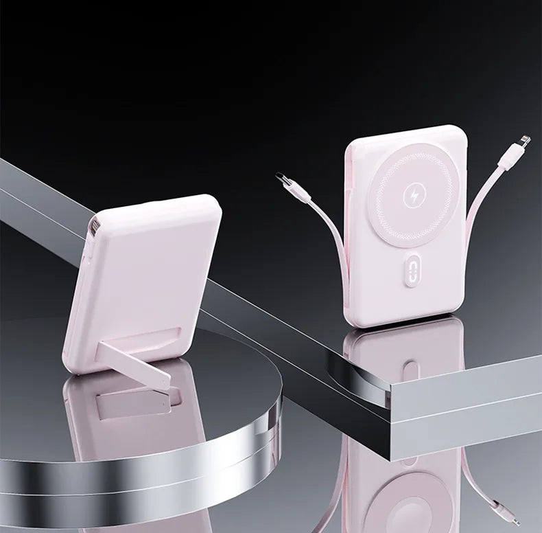 Magnetic Wireless Power Bank with Stand