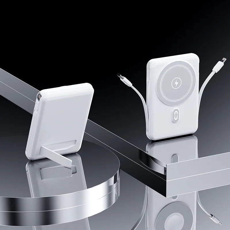 Magnetic Wireless Power Bank with Stand