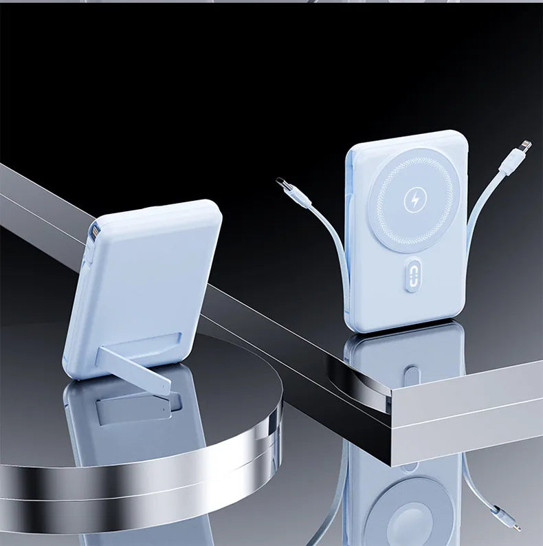 Magnetic Wireless Power Bank with Stand