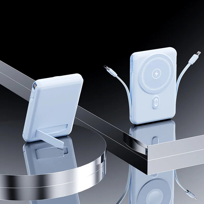 Magnetic Wireless Power Bank with Stand